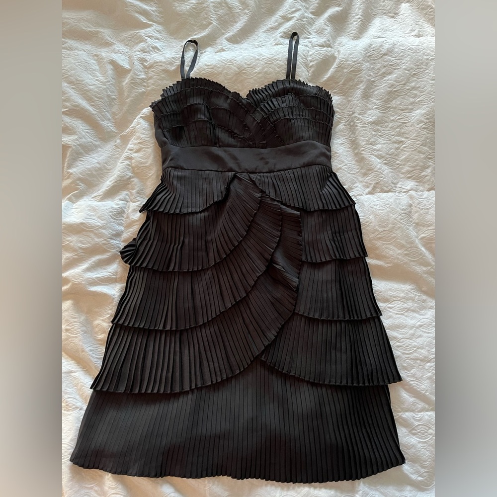 NWT: modern black flapper dress with removable straps